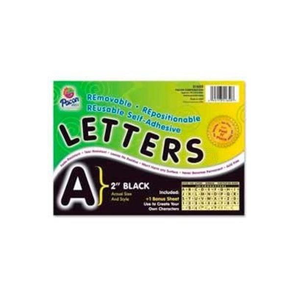 Pacon Corporation Pacon® 2" Self-Adhesive Letters, Black, 159 Characters/Set 51650